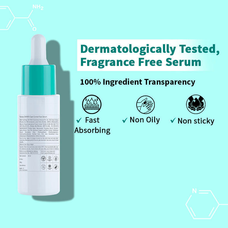 Nykaa SKINRX 10% Niacinamide Face Serum for Dark Spots, Blemishes, Pigmentation with 1% Zinc