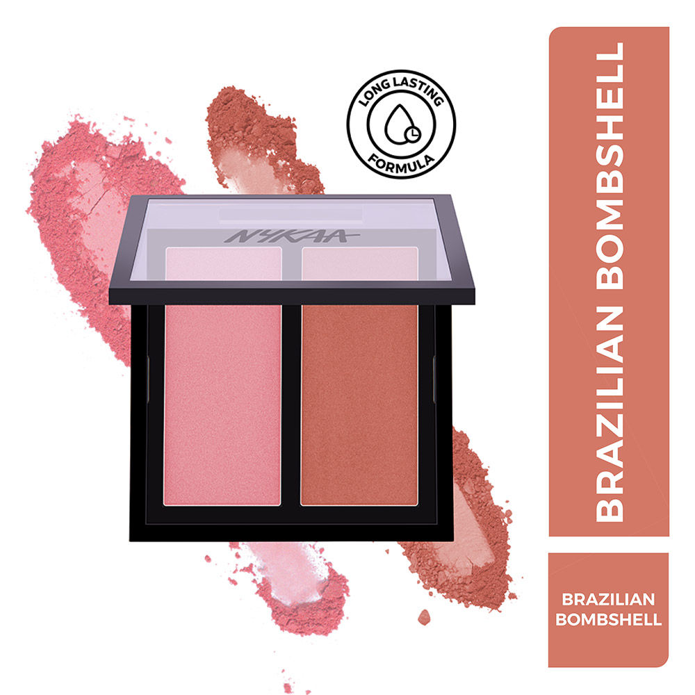 Nykaa Get Cheeky! Blush Duo Palette - Brazilian Bombshell