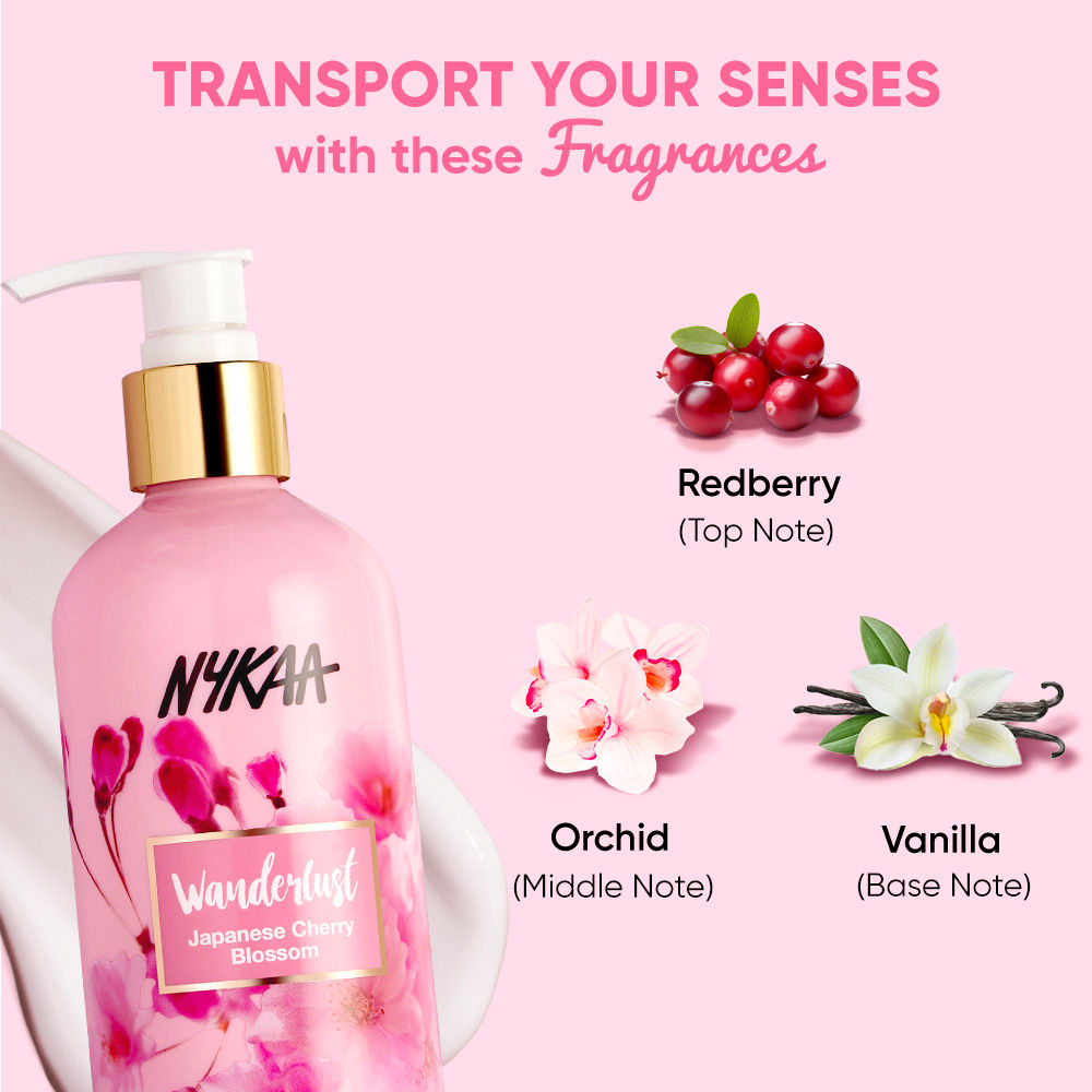 Nykaa Wanderlust Japanese Cherry Blossom Body Lotion