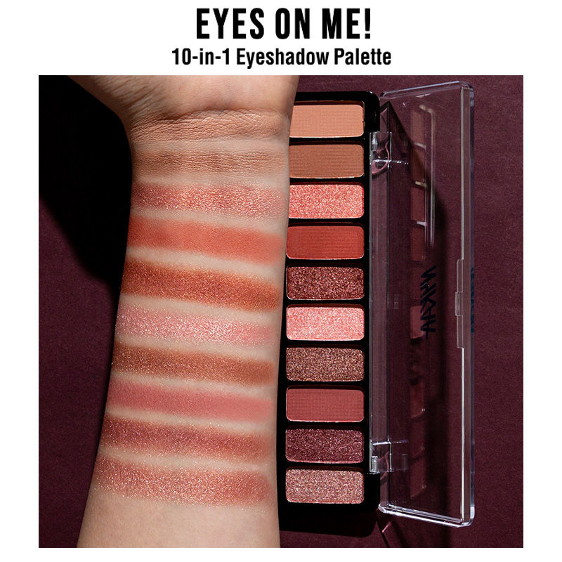 Nykaa Eyes On Me! 10-in-1 Eyeshadow Palette - Sundowner Stunner