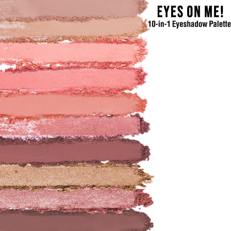 Nykaa Eyes On Me! 10-in-1 Eyeshadow Palette - Beachside Peach