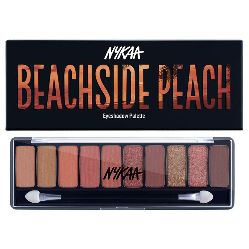 Nykaa Eyes On Me! 10-in-1 Eyeshadow Palette - Beachside Peach