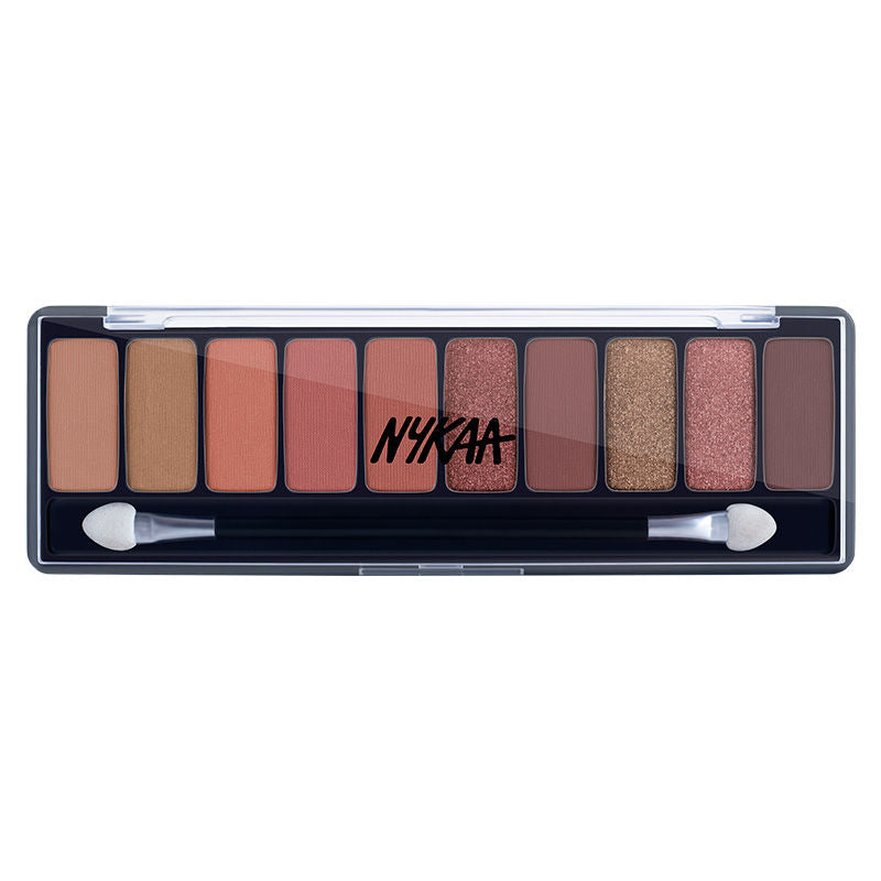 Nykaa Eyes On Me! 10-in-1 Eyeshadow Palette - Beachside Peach