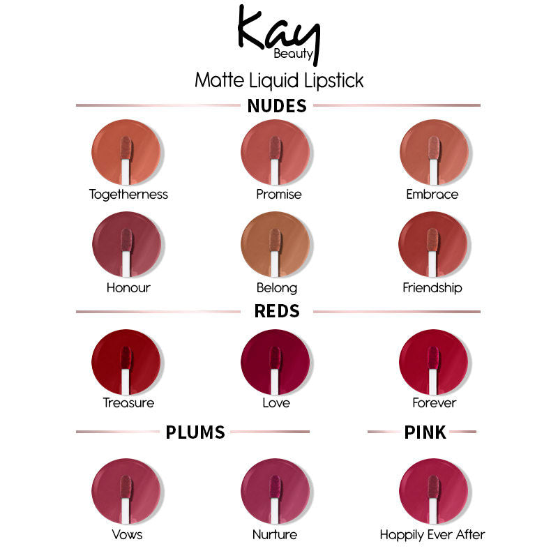 Kay Beauty Matte Liquid Lipstick - Love