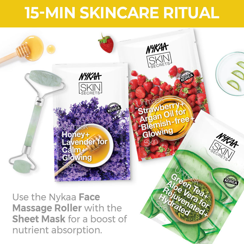 Nykaa Skin Secrets Indian Rituals Lemon + Honey Sheet Mask For Glowing & Clear Skin