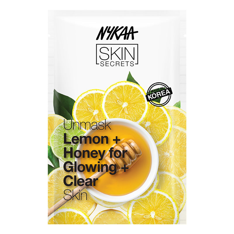 Nykaa Skin Secrets Indian Rituals Lemon + Honey Sheet Mask For Glowing & Clear Skin